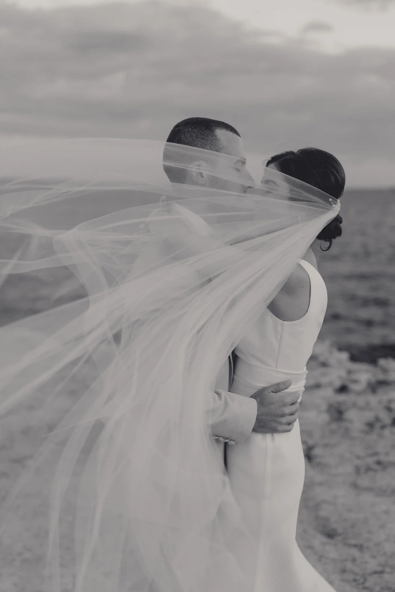 Destination wedding couple portrait in Italy